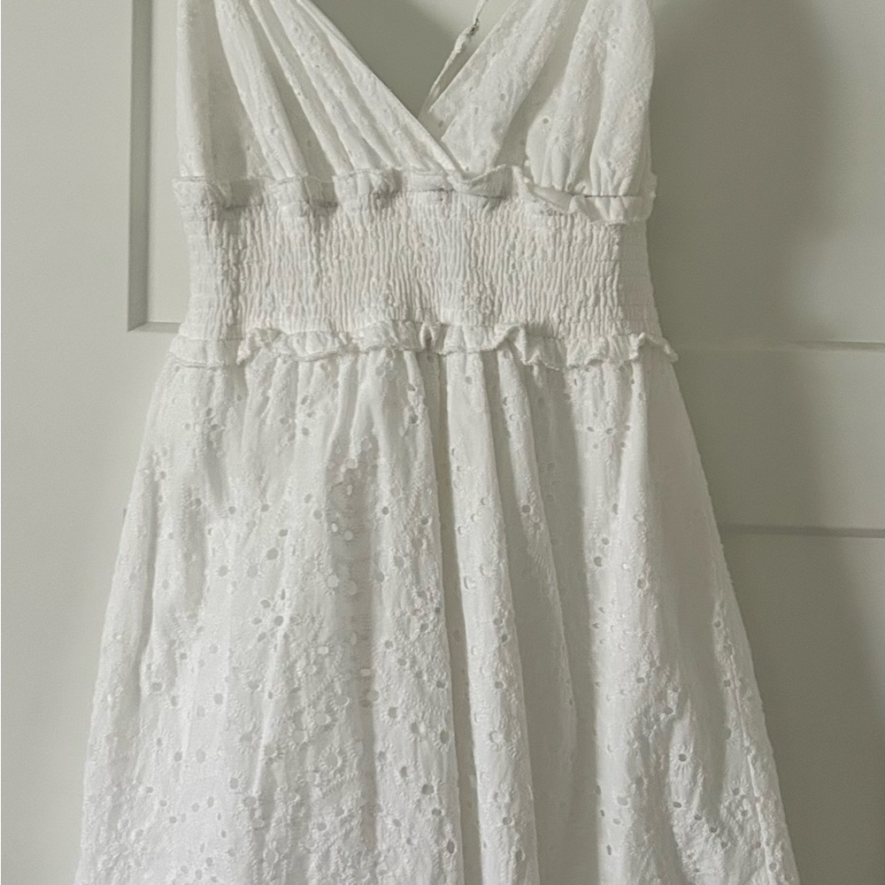 SHEIN white eyelet sundress